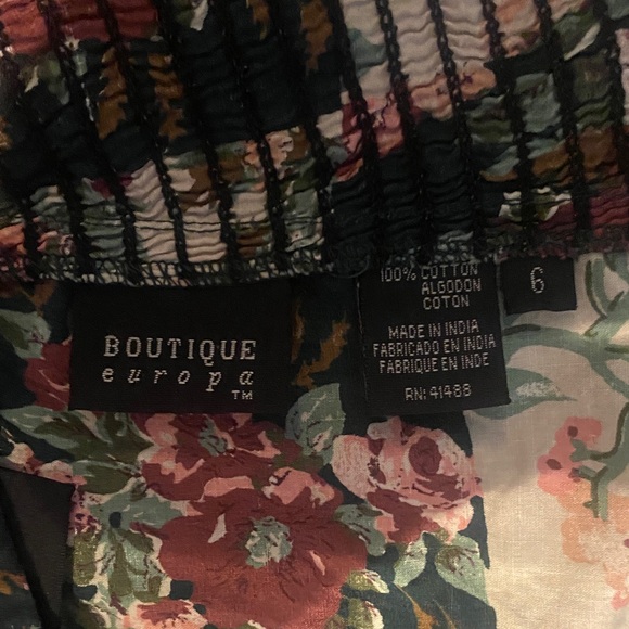 Floral Patchwork Maxi Dress with Puff Sleeves size 6 - Picture 2 of 11